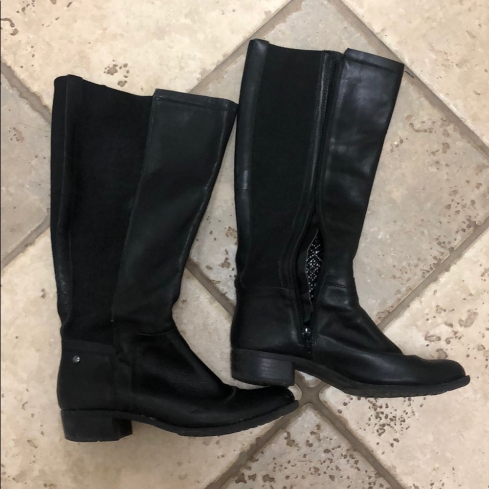 black riding boots